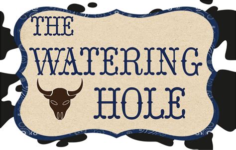 Free Printable Watering Hole Sign